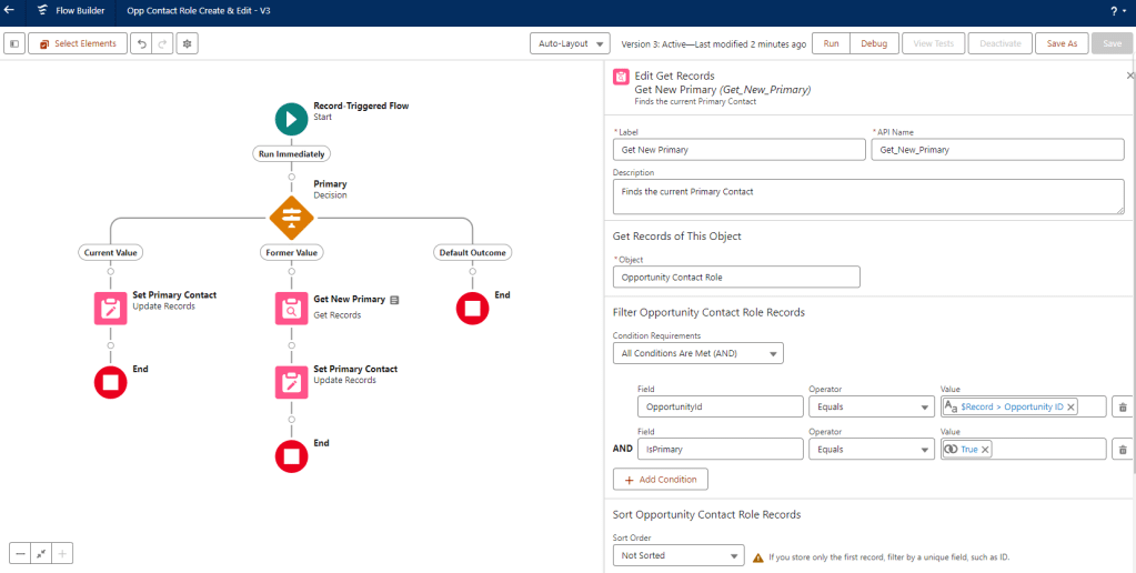 Require Primary Contact Contact Role on an Opportunity